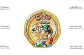 Монета Соломоновых островов 50 центов Гуфи и его друзья