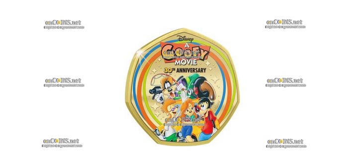 Монета Соломоновых островов 50 центов Гуфи и его друзья