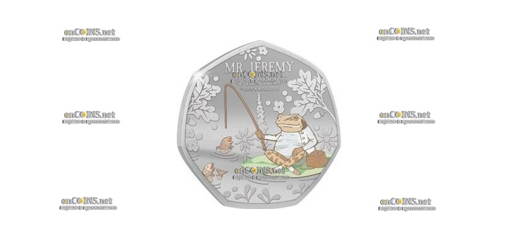 Монета Соломоновых Островов 50 центов Мистер Джереми Фишер