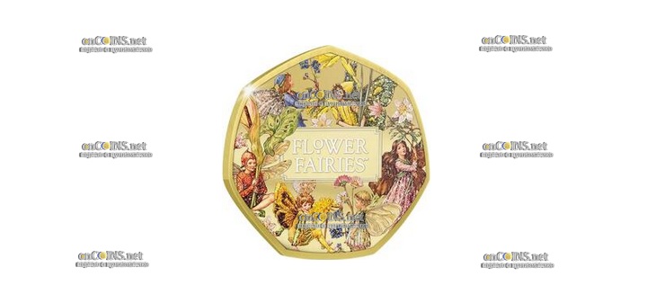 Монета Соломоновых островов 50 центов Цветочные феи