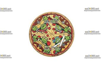 Монета Тувалу $2 Черепашки-ниндзя