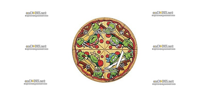 Монета Тувалу $2 Черепашки-ниндзя