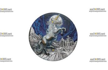 Монета Тувалу $5 Единорог