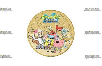 Монета Тувалу Доллар Губка Боб и друзья