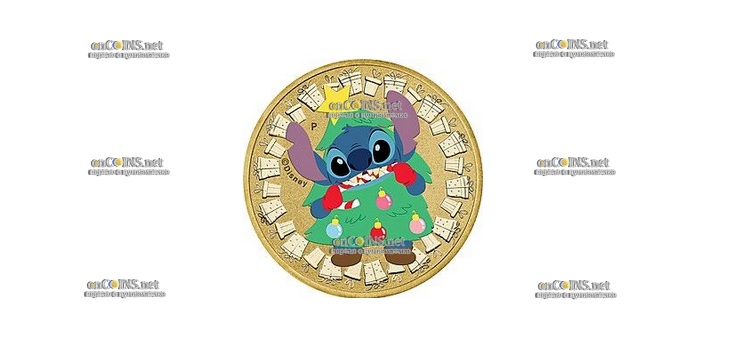 Монета Тувалу Dollar Merry Stitchmas