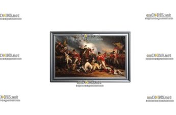 Серебро монета Ниуэ доллар Смерть генерала Мерсера