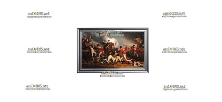 Серебро монета Ниуэ доллар Смерть генерала Мерсера