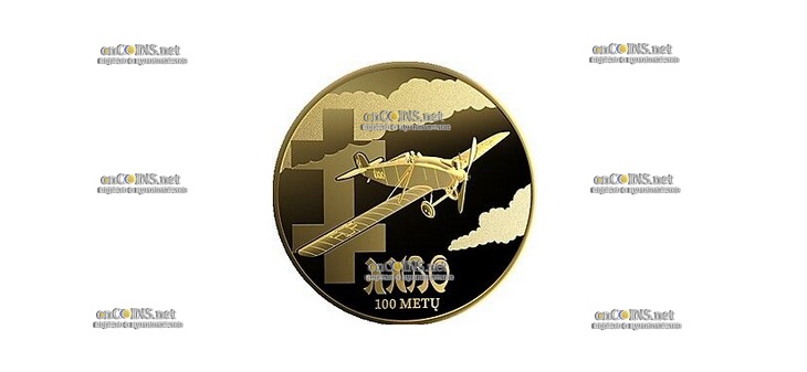 Золотая монета доллар АНБО-I